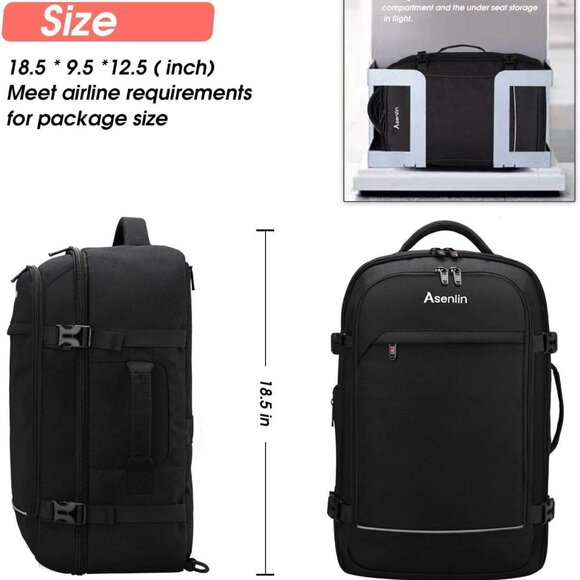 Asenlin Travel Backpack, 40L - Picture 3 of 3